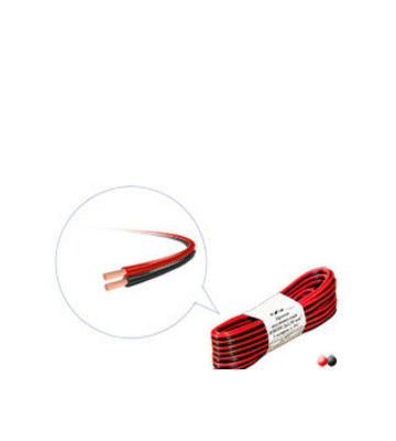 Провод акустический ШВПМ 2*0,75 мм кв. (5 метров, красный+чёрный)