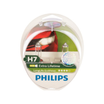 Лампа H-7 12V 55W +30% PHILIPSLongLife EcoVision NEW