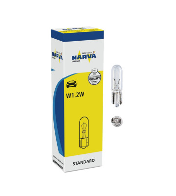 Лампа W1.2W 12V W2х4.6D(без цоколя, панель приборов) упак. 10 шт. NARVA