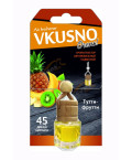 Ароматизатор подвес жидкий (FRESHCO) "Vkusno" Тутти-Фрутти AR1VB008 дерево+стекло