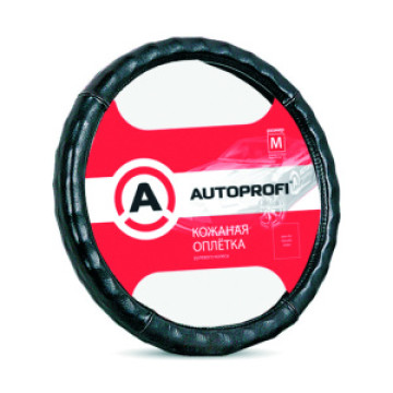 Оплетка руля AUTOPROFI (L) АР-765 кожа черн.