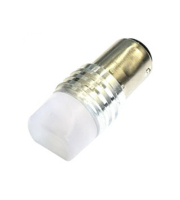 Лампа светодиод P21/5W 12V габариты, стоп-сигнала 2 контакта 50*30 мм 1 светодиод белый BAY15D LUMEN