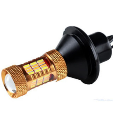 Лампа светодиодная в поворотник с ДХО Gold Candle light T20 LUMEN