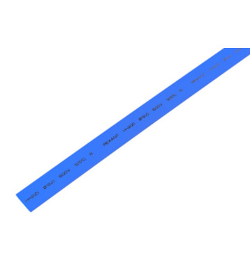 Трубка термоусадочная d=12 мм, L=1м (синяя) REXANT