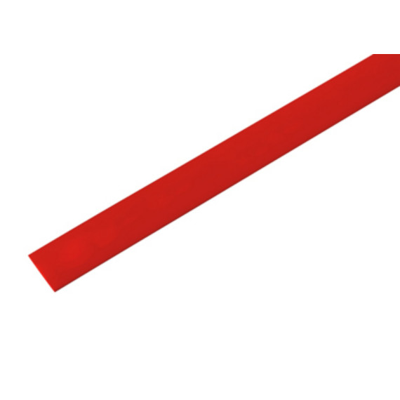Трубка термоусадочная d=13 мм, L=1м (красная) REXANT