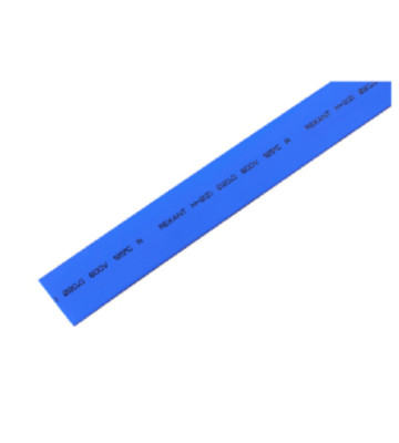 Трубка термоусадочная d=20 мм L=1м (синяя) REXANT