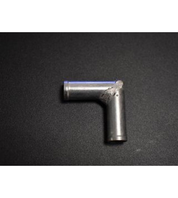 Трубка удлинителя (переходник шлангов) D 8 мм угловой (крашеная/цинк)