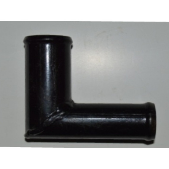 Трубка удлинителя (переходник шлангов) D22 мм угловой (крашеная/цинк)