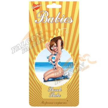 Ароматизатор подвес картон (FRESHCO) "Babies Beach Babe" Морская свежесть BBS05