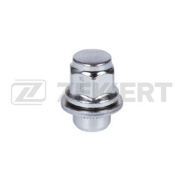 Гайка колесная с шайбой M12 x 1 25 L=37 ключ 21 Хром