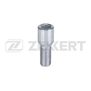 Болт колесный конус М14x1 5 длина резьбы 28 внутренний шестигранник цинк