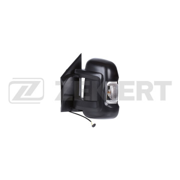 Зеркало в сборе лев/текстур/выпукл/мех регул/с повт поворота Citroen Jumper III 06- Fiat Ducato (25