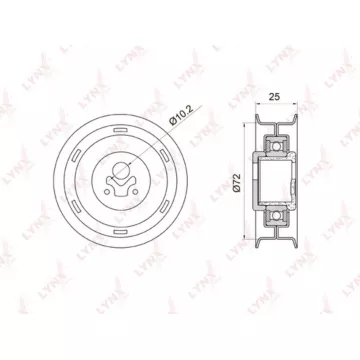 Ролик натяжной / ГРМ AUDI 80 1.6 91-94 VW Caddy II 1.6 95-97 / Golf I-III 1.5-2.0 >99 / Jetta I-II