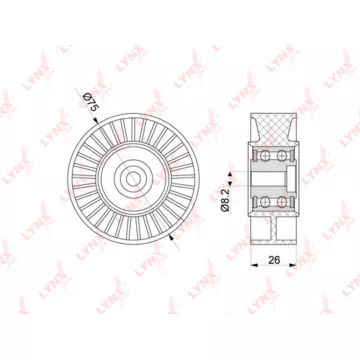 Ролик натяжного механизма / приводной AUDI A4 2.7D-3.0D 04-12 / A5 2.7D-3.0D 07-12 / A6 2.7D-3.0D 04