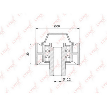 Ролик направляющий / приводной CITROEN Berlingo(MF) 1.6D 05-11 / C1 1.4D 05> / C2 1.4D 03> / C3 I-II