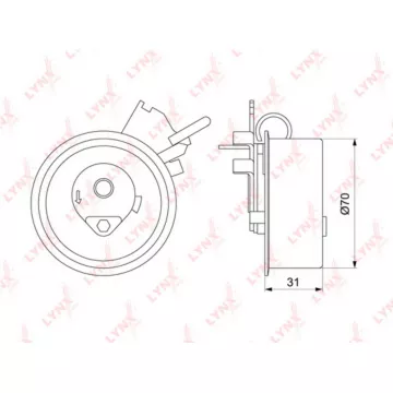 Ролик натяжной / ГРМ HYUNDAI Elantra(XD / HD) 1.8-2.0 00-10 / i30 2.0 07-11 / Matrix 1.8 01> / Traje