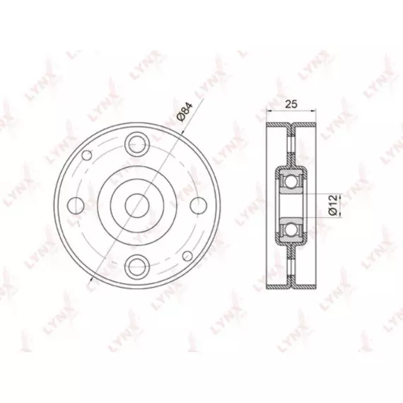 Ролик натяжного механизма / приводной NISSAN Almera(N16) 1.5-1.8 00> / Micra(K11) 1.0-1.3 00> / Prim