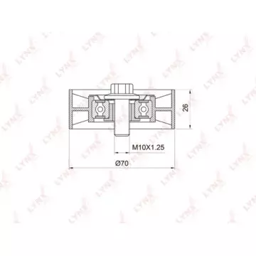 Ролик натяжного механизма / приводной TOYOTA Avensis(T22/T25) 1.6-1.8 00-08 / Celica 1.8 99-05 / Cor