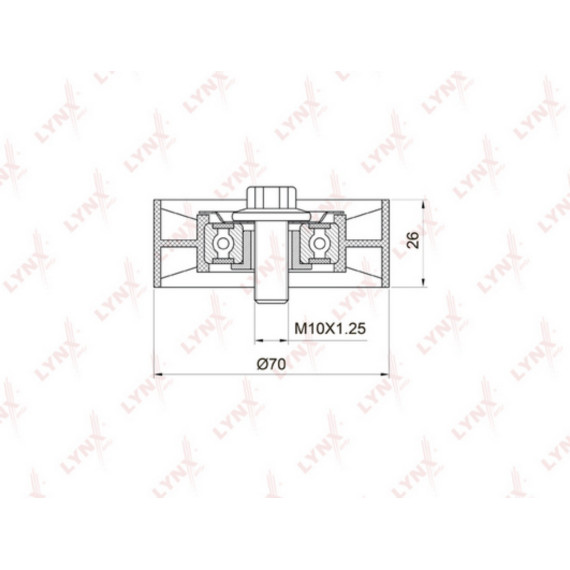 Ролик натяжного механизма / приводной TOYOTA Avensis(T22/T25) 1.6-1.8 00-08 / Celica 1.8 99-05 / Cor