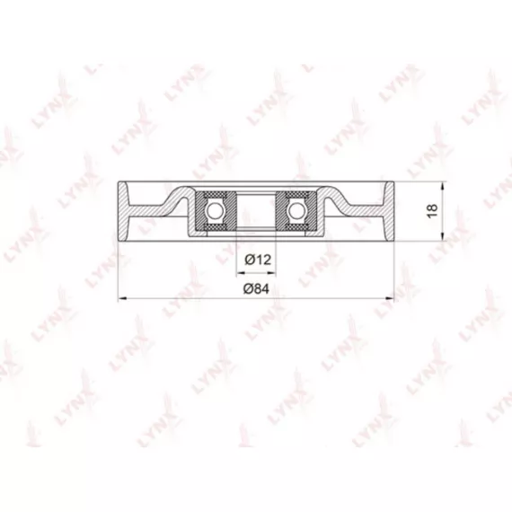 Ролик натяжной / приводной NISSAN Micra(K12) 1.0-1.4 03-10 / Note(E11) 1.4 06>