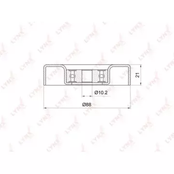 Ролик направляющий / приводной TOYOTA Yaris 1.0 99-05 DAIHATSU Atrai 1.3 00> / Materia 1.3 06> / Si