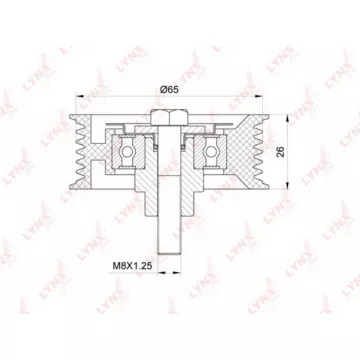 Ролик направляющий / приводной CITROEN Jumper 2.2D 06> FIAT Ducato 2.2D 06> FORD Transit 2.2D 06>