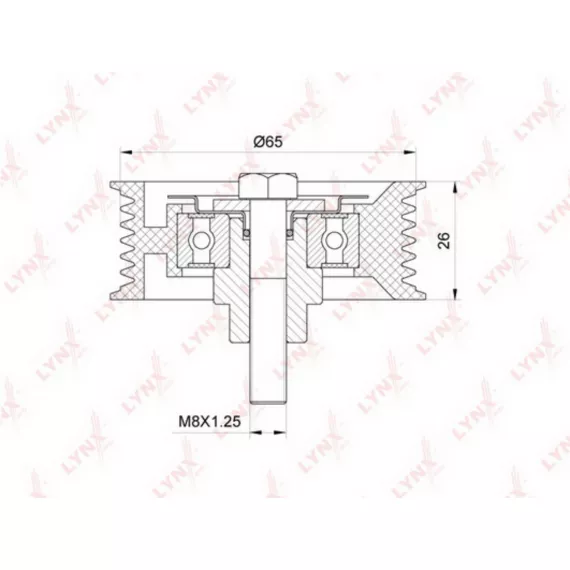 Ролик направляющий / приводной CITROEN Jumper 2.2D 06> FIAT Ducato 2.2D 06> FORD Transit 2.2D 06>