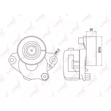 Натяжитель с роликом / приводной MERCEDES-BENZ C230-350(W203/W204) 05> / CLK280-500(C209) 05> / CLS2
