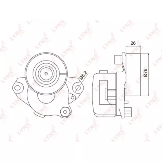 Натяжитель с роликом / приводной MERCEDES-BENZ C230-350(W203/W204) 05> / CLK280-500(C209) 05> / CLS2