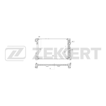 Радиатор охлаждения двигателя MB C-Class (W204 S204 C204) 07- E-Class (W212 S212 A207) 09-