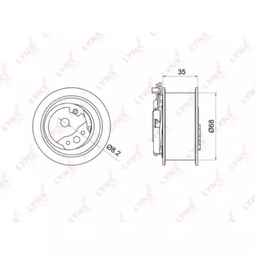 Ролик натяжной / ГРМ AUDI A3 1.9D-2.0D 00-10 / A4 1.9D-2.0D 00-08 / A6 1.9D 00-05 SKODA Fabia I-II