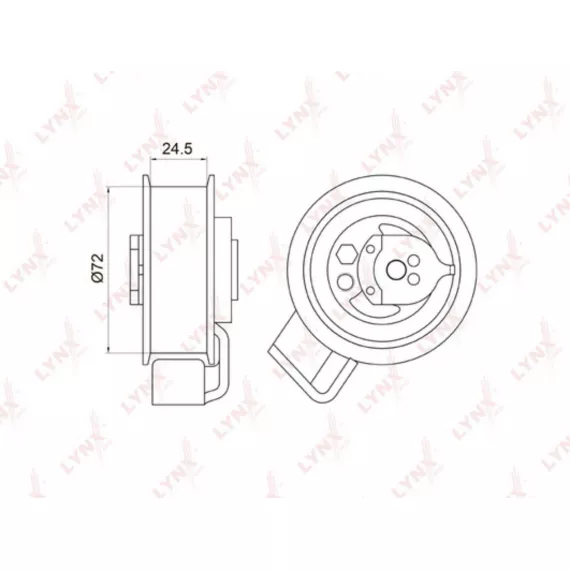 Ролик натяжной / ГРМ AUDI A4 1.8-2.0 95-08 / A6 1.8-2.0 97-05 SKODA Superb 1.8 01-08 VW Passat 1.8