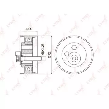 Ролик натяжной / ГРМ AUDI A4 2.4-2.8 96-04 / A6 2.4-2.8 95-05 / A8 2.8 96-02 SKODA Superb 2.8 01-08