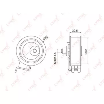 Ролик натяжной / ГРМ AUDI A3 1.8-1.8 96-03 / A4 1.8 95-00 / A6 1.8 97-05 / TT 1.8 98-06 SKODA Octav