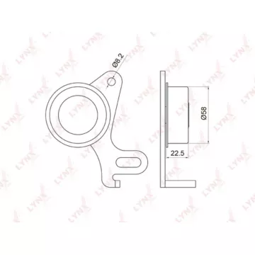Ролик натяжной / ГРМ HYUNDAI Galloper I-II 2.5D 91-03 / H-1/Starex 2.5D 97-04 / H100 2.5D 93-00 / Po