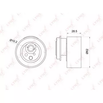 Ролик натяжной / ГРМ MAZDA 323(BJ) 1.9 98-04 / 626(GE / GF) 1.8 91-02 / Premacy 1.9 99-05