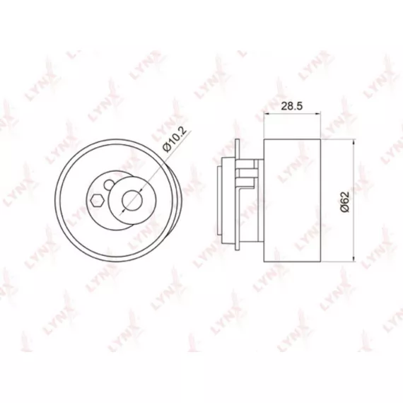 Ролик натяжной / ГРМ MAZDA 323(BJ) 2.0 98-04 / 626(GE / GF) 2.0 91-02 / MP-V(LW) 2.0 99-02 / Premacy