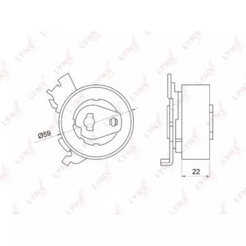 Ролик натяжной / ГРМ CHEVROLET Lacetti 1.8 05> / Nubira 1.8 05> OPEL Astra F/G 1.4-1.8 94-05 / Astr