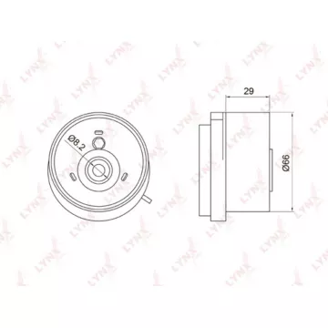 Ролик натяжной / ГРМ CHEVROLET Aveo 1.4-1.6 08> / Cruze 1.6-1.8 09> / Orlando 1.8 11> OPEL Astra G/