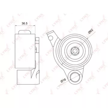Ролик натяжной / ГРМ TOYOTA Camry(V30) 3.0 01-06 / Alphard 3.0 03-08 / Highlander 3.0-3.3 00-07 LEX