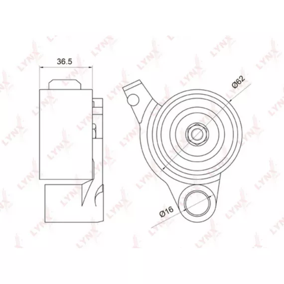 Ролик натяжной / ГРМ TOYOTA Camry(V30) 3.0 01-06 / Alphard 3.0 03-08 / Highlander 3.0-3.3 00-07 LEX