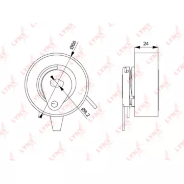 Ролик натяжной / ГРМ VOLVO S70 2.5D 97-00 / S80 2.5D 99-06 / 850 2.5D 95-96 VW Transporter IV 2.0-2