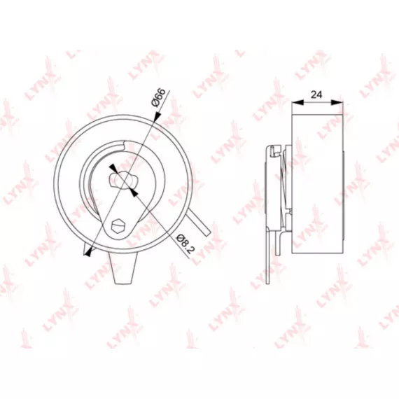 Ролик натяжной / ГРМ VOLVO S70 2.5D 97-00 / S80 2.5D 99-06 / 850 2.5D 95-96 VW Transporter IV 2.0-2