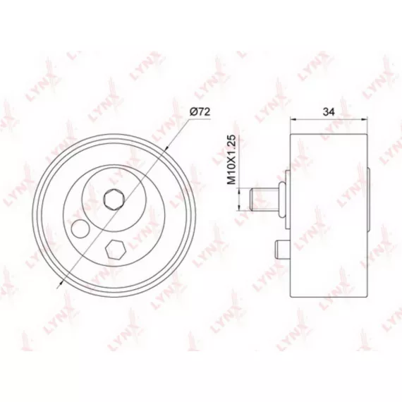 Ролик натяжной / ГРМ AUDI A4 2.5D 97-06 / A6 2.5D 97-05 / A8 2.5D 97-02 / Allroad 2.5D 00-05 SKODA
