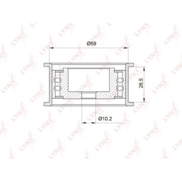 Ролик направляющий / ГРМ AUDI 80 2.6-2.8 91-94 / A4 2.6-2.8 95-00 / A6 2.6-2.8 94-97 / A8 2.8 94-96