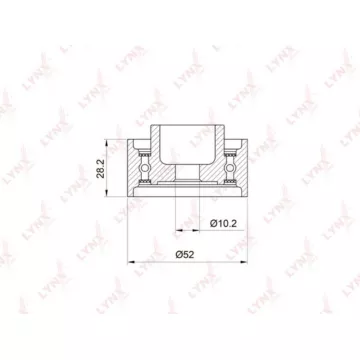 Ролик направляющий / ГРМ MAZDA 323(BJ) 1.9-2.0 98-04 / 626(GE / GF) 1.8-2.0 91-02 / MPV 2.0 00-02 /