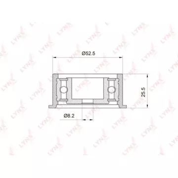 Ролик направляющий / ГРМ OPEL Astra F / G 1.4-1.8 91-04 / Corsa B 1.4-1.6 93-00 / Vectra B 1.6-1.8 9