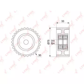 Ролик направляющий / ГРМ TOYOTA Mark 2(110) 2.5 00-07 / Brevis 2.5-3.0 01-07 / Crown 2.5-3.0 99-07 /