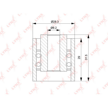 Ролик направляющий / ГРМ AUDI A4 1.9D 95-01 / A6 1.9 94-01 FORD 1.9D 95-06 VW Caddy II 1.9D 95-04