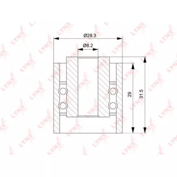 Ролик направляющий / ГРМ AUDI A4 1.9D 95-01 / A6 1.9 94-01 FORD 1.9D 95-06 VW Caddy II 1.9D 95-04